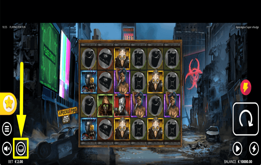 Apocalypse Super xNudge PASSEN SIE DEN EINSATZ AN.