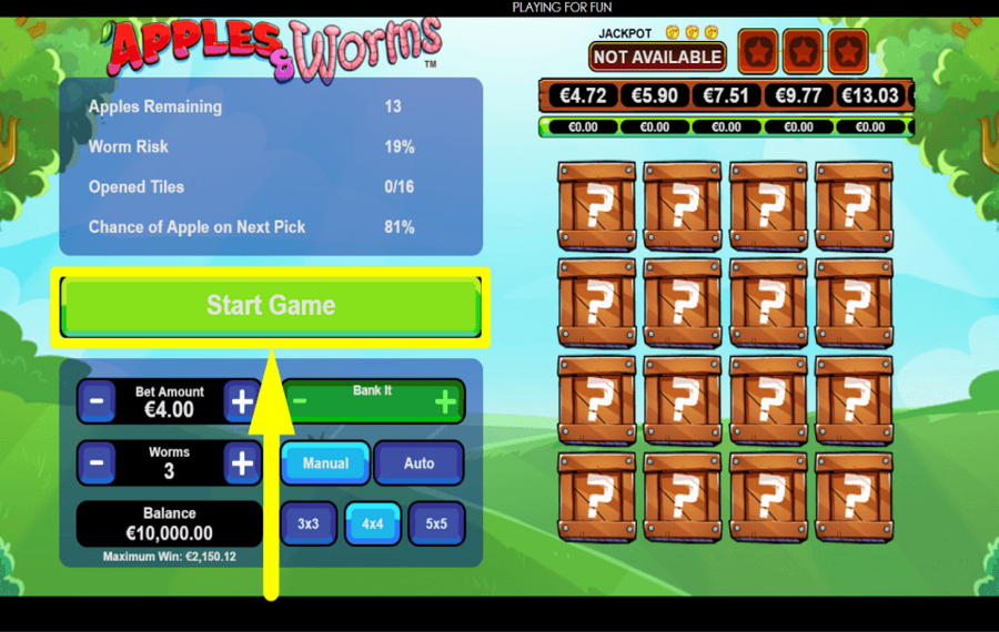 Apples and Worms JUEGA PARA GANAR.