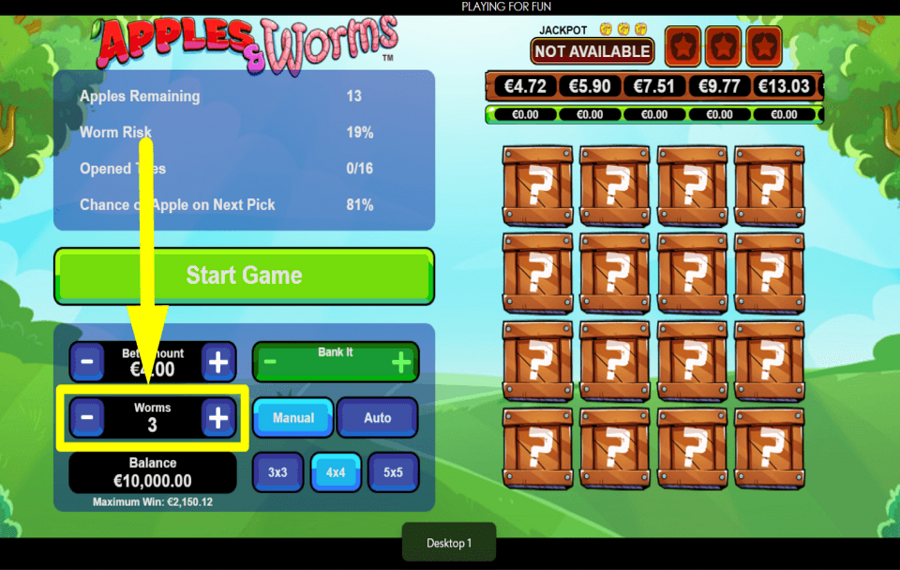 Apples and Worms COLOQUEN LAS TRAMPAS.