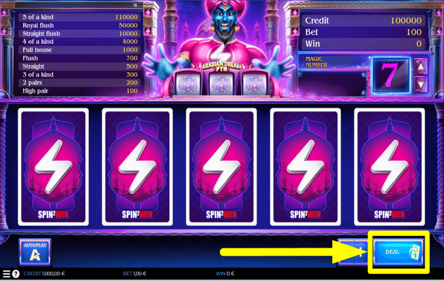 Arabian Dream FTN PIOCHEZ DES CARTES.