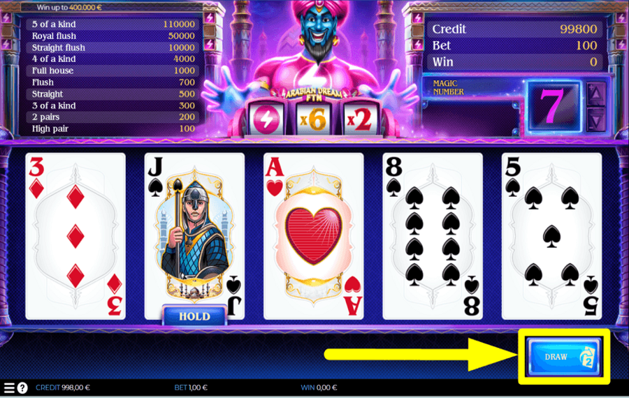 Arabian Dream FTN DISTRIBUEZ PLUS DE CARTES.