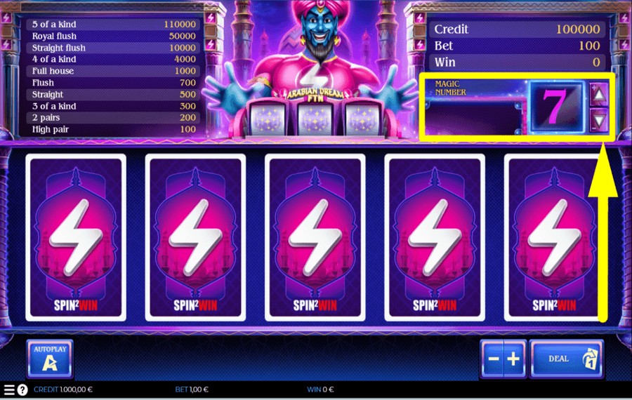 Arabian Dream FTN DÉPEND DE LA CHANCE.