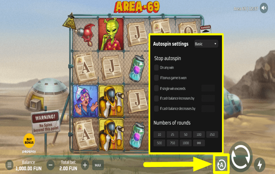 Area 69 ROTAZIONE AUTOMATICA.