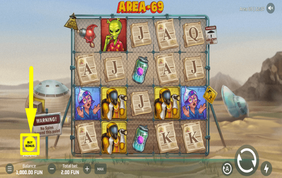 Area 69 ACQUISTA I BONUS.