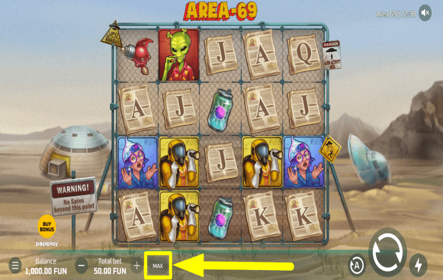 Area 69 GIOCA PIÙ MONETE.