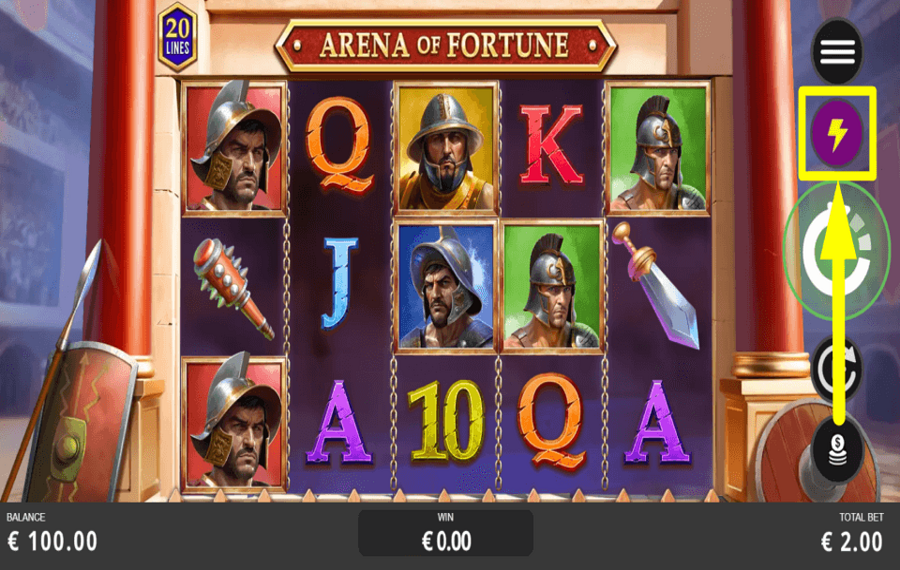 Arena of Fortune PICK UP THE PACE.