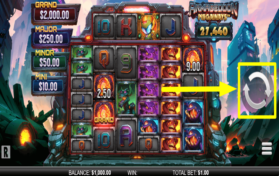 Armageddon Megaways TEST YOUR LUCK.