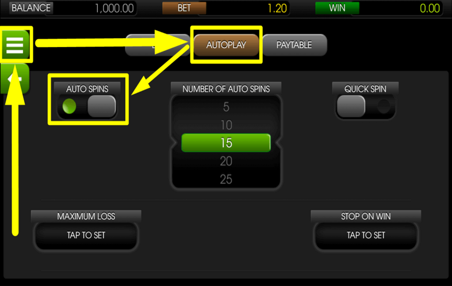 Arrival ATTRIBUER DES SPINS AUTOMATIQUES.