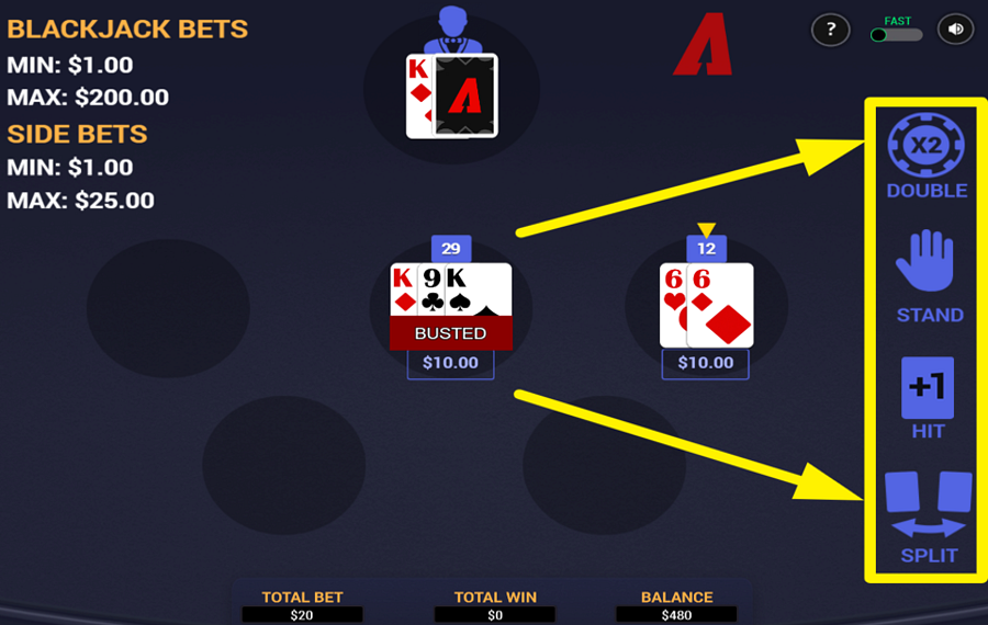 Arrows Edge Perfect Pairs Blackjack СДЕЛАЙ СВОЙ ХОД.