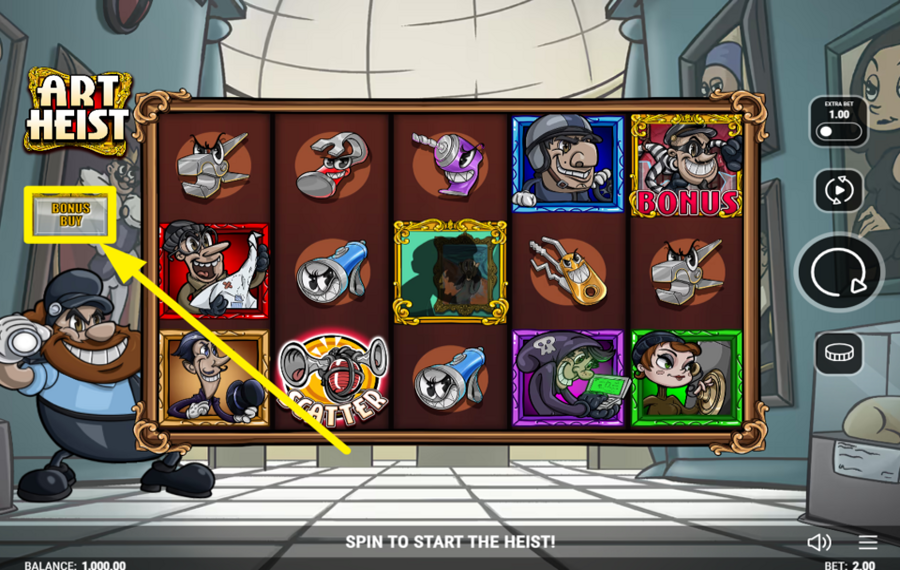 Art Heist OBTENEZ UN BONUS!