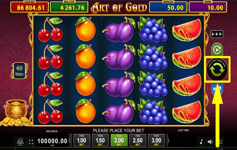 Art of Gold Golden Coins Link TOURNEZ POUR DES RÉCOMPENSES.