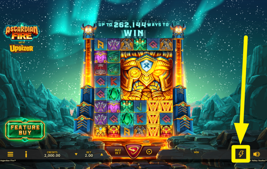 Asgardian Fire CHANGER LA VITESSE.