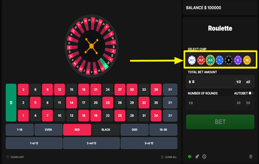 Astriona Roulette CHOISISSEZ VOTRE PARI.