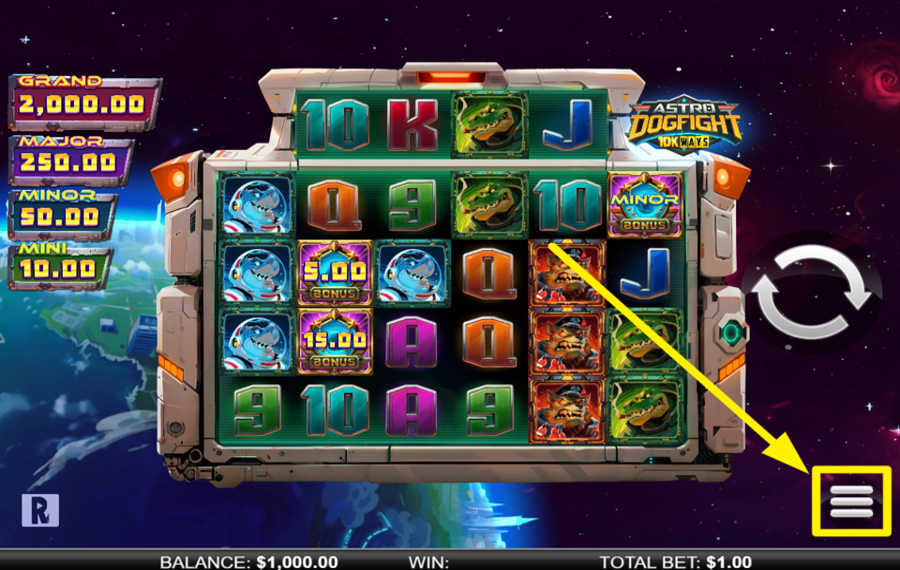 Astro DogFight 10K Ways UTILISEZ LA ROTATION AUTOMATIQUE.