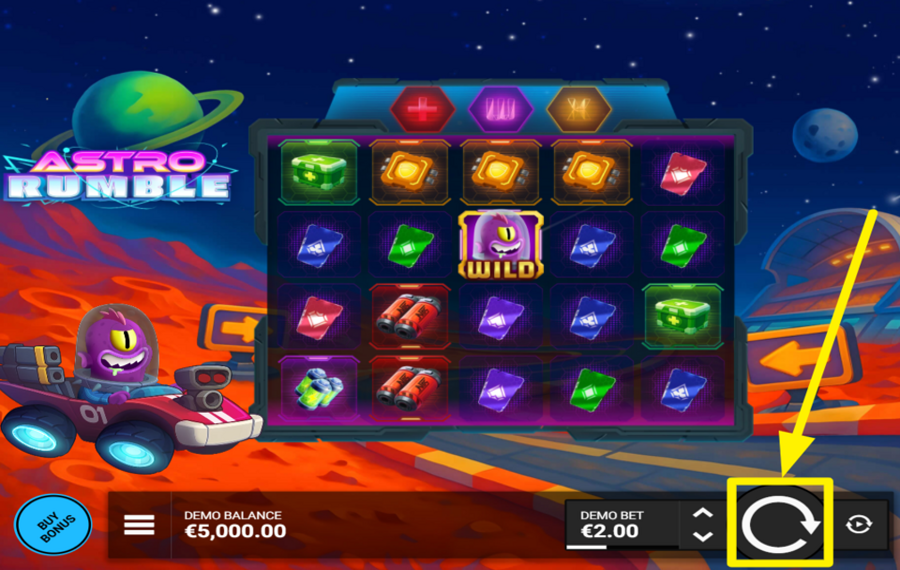 Astro Rumble DREHEN FÜR DEN ERFOLG!