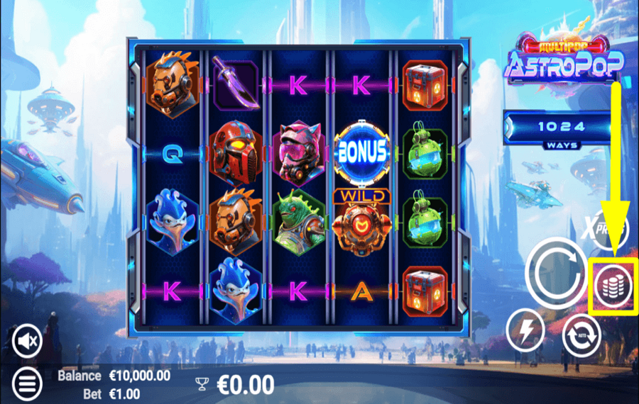 AstroPop УСТАНОВИТЕ СТАВКУ.