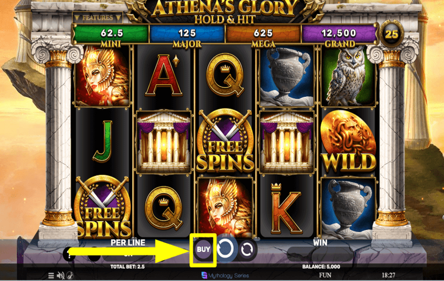 Athenas Glory Hold and Hit CLAIM THE BONUS.
