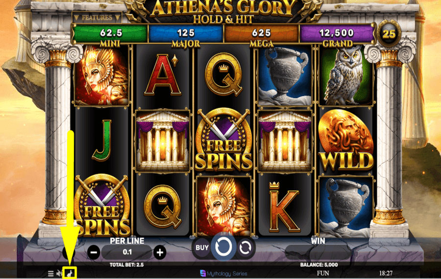 Athenas Glory Hold and Hit CHANGE GAME SPEED.