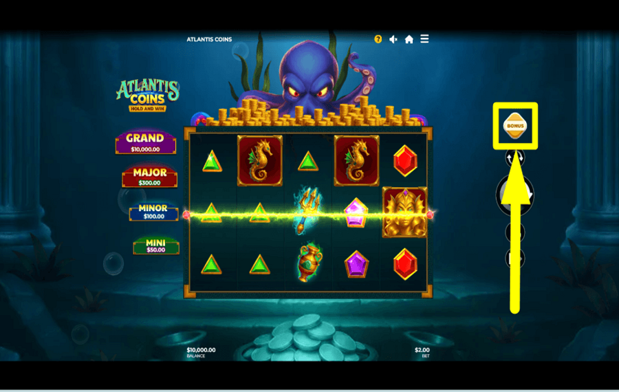 Atlantis Coins Hold and Win ПОЛУЧИТЕ БОНУС.
