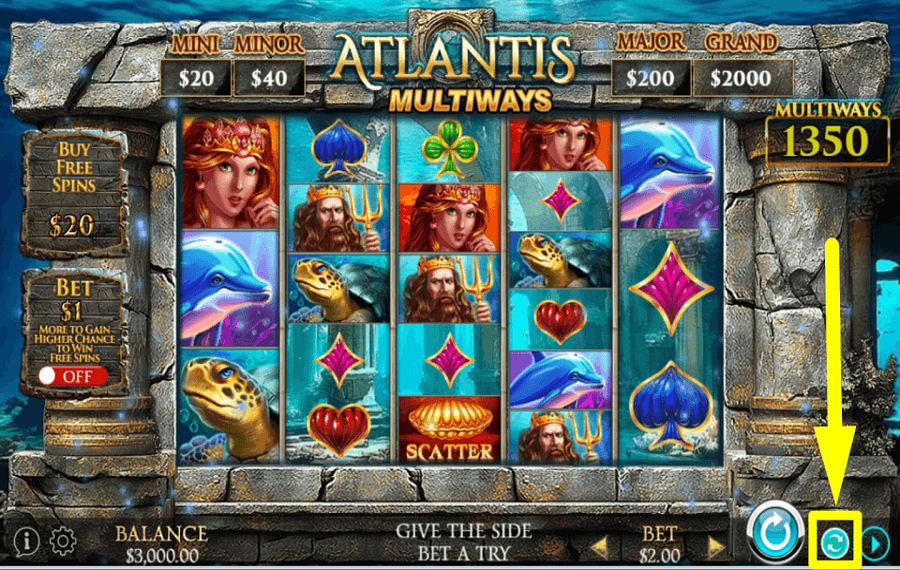 Atlantis Multiways ACTIVER LA LECTURE AUTOMATIQUE.