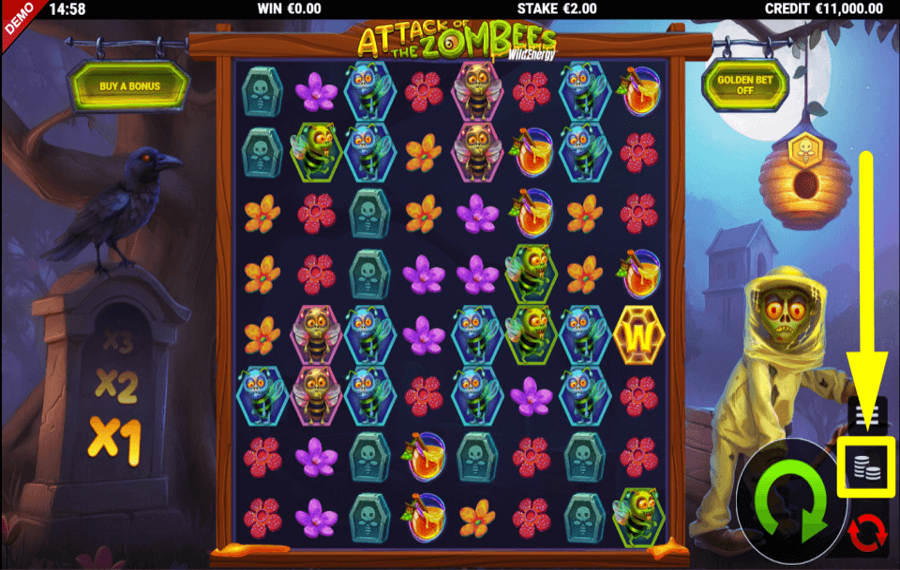 Attack of the Zombees WildEnergy ВЫБЕРИТЕ ОБЩУЮ СТАВКУ.