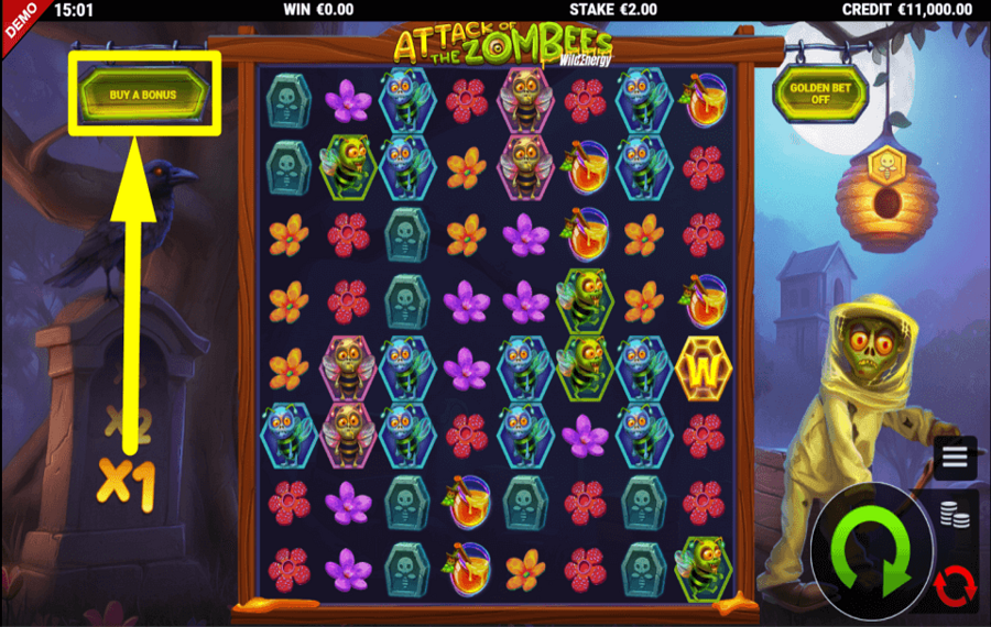 Attack of the Zombees WildEnergy СОБИРАЙТЕ БОНУСЫ.