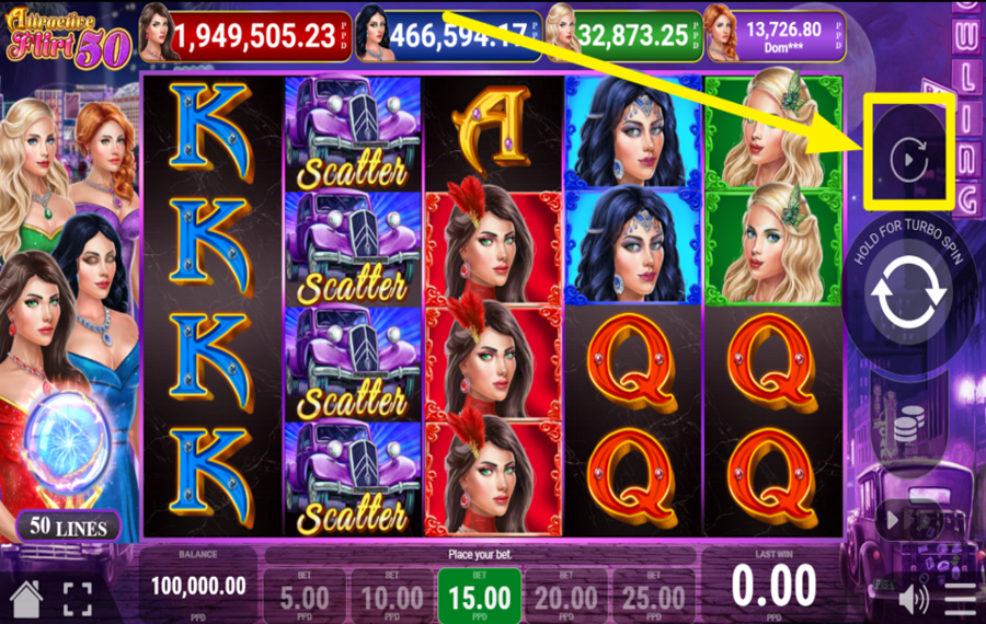 Attractive Flirt 50 VERWENDEN SIE DIE AUTOPLAY-FUNKTION.