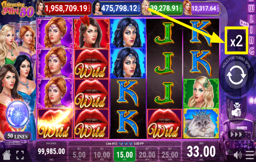 Attractive Flirt 50 RATE DIE FARBE!