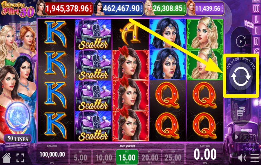 Attractive Flirt 50 DREHEN FÜR DEN ERFOLG!