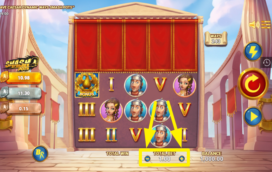 Ave Caesar Dynamic Ways Smash Pots FIXEZ VOTRE PARI.