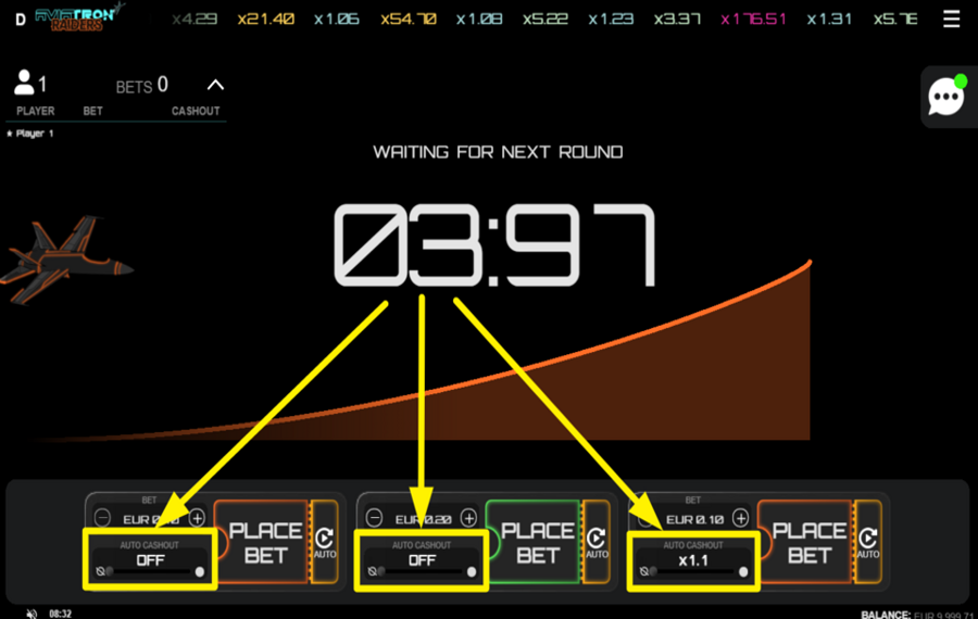 Aviatron Raiders ENCAISSEZ AUTOMATIQUEMENT VOS GAINS.