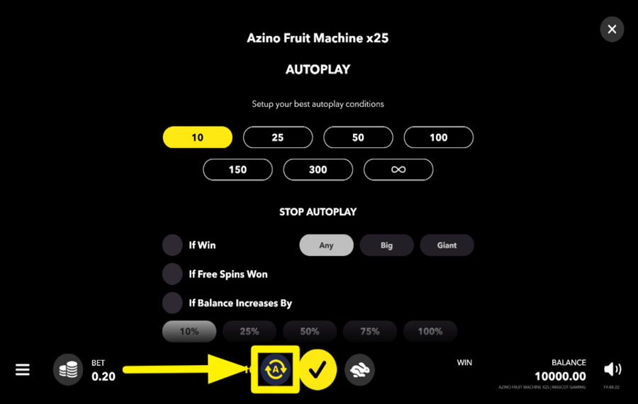 Azino Fruit Machine x25 UTILIZE AUTOPLAY.