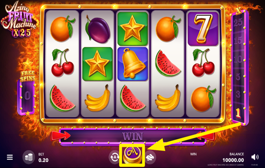 Azino Fruit Machine x25 SPIN THE REELS.