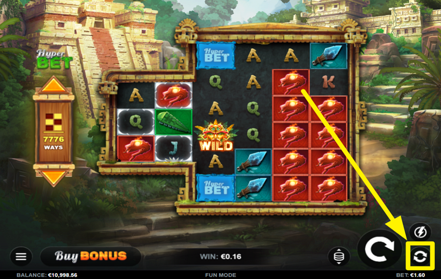 Aztec Apocalypse PrizeMatch TRIGGER AUTOMATED SPINS.