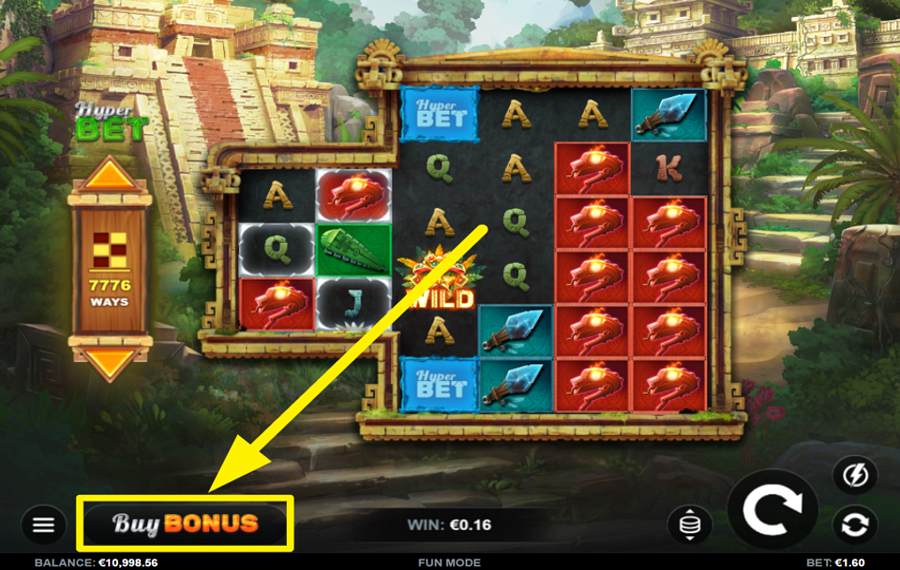 Aztec Apocalypse PrizeMatch PURCHASE FREE SPINS.