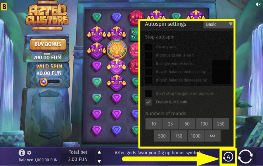 Aztec Clusters AUTOMATISEZ LES SPIN.