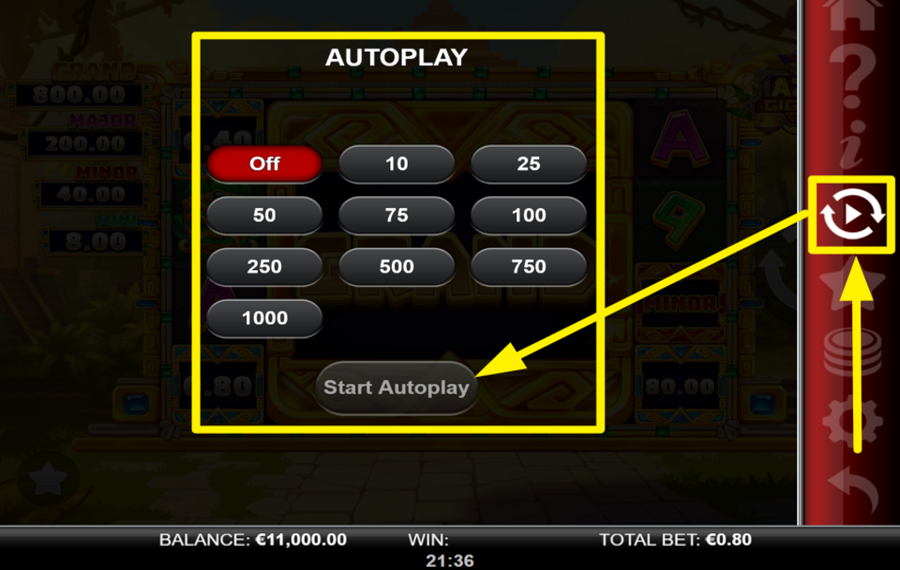 Aztec GigaBlox UTILICE LA FUNCIÓN DE REPRODUCCIÓN AUTOMÁTICA.