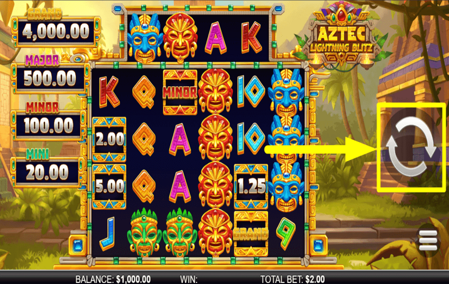 Aztec Lightning Blitz ИГРАЙТЕ В ИГРУ.