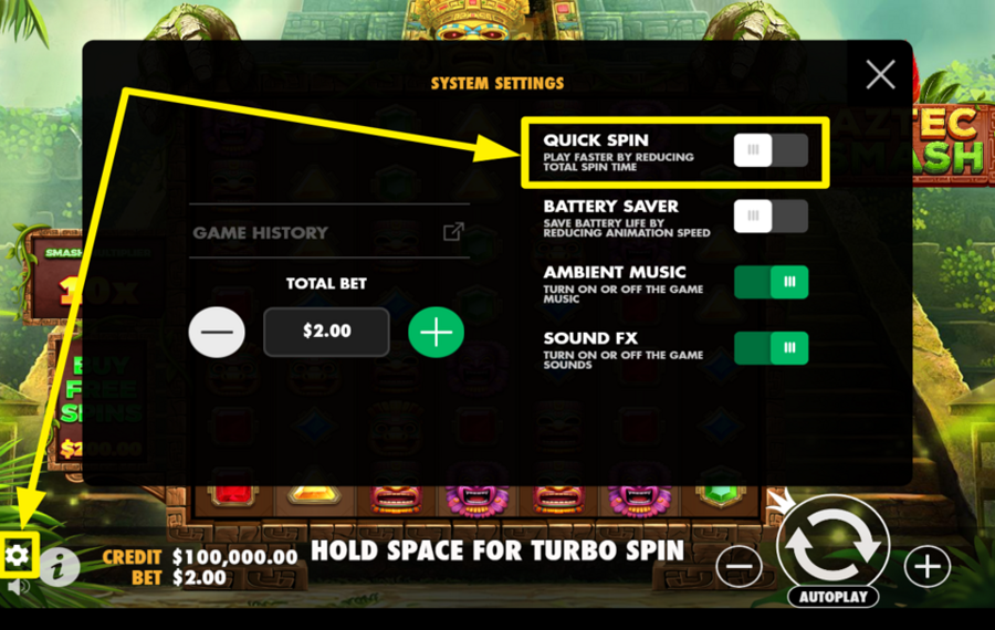 Aztec Smash UNLEASH TURBO CHARGE.