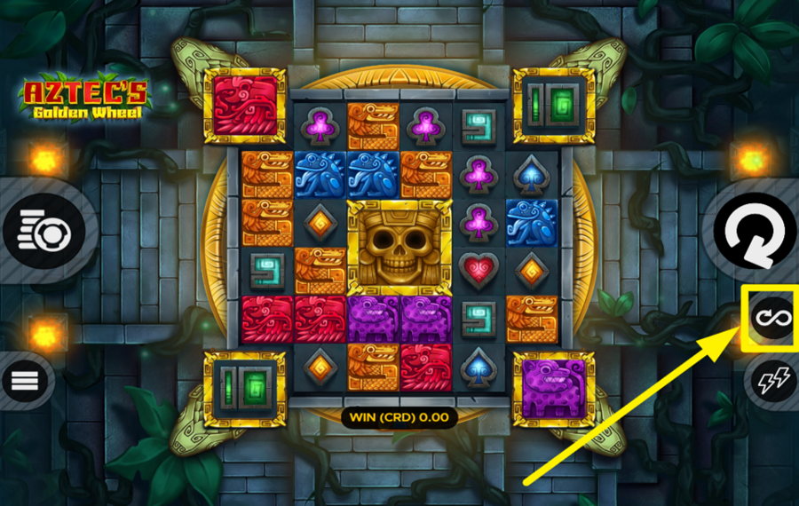 Aztecs Golden Wheel UTILIZZA LA RIPRODUZIONE AUTOMATICA.