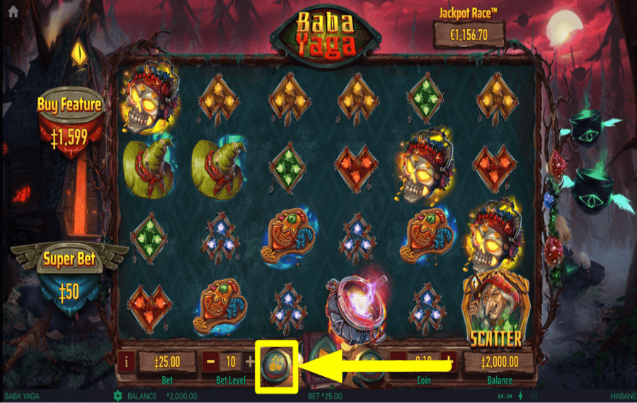 Baba Yaga ENGAGEZ LE MAXIMUM DE CRÉDITS.