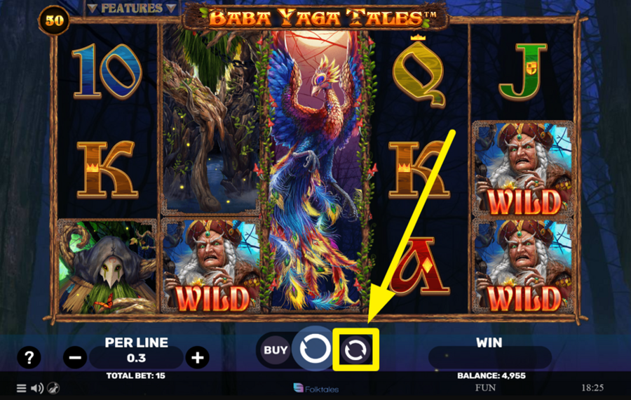 Baba Yaga Tales UTILICE GIROS AUTOMATIZADOS.