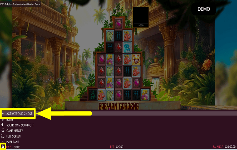 Babylon Gardens Ancient Wonders Deluxe ACTIVAR EL MODO TURBO.