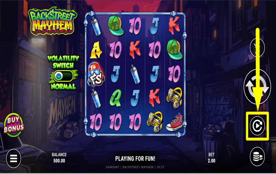 Backstreet Mayhem APPLY AUTOPLAY.