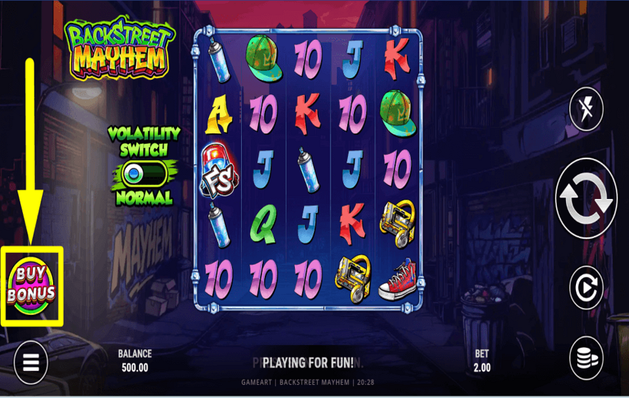 Backstreet Mayhem ACQUIRE EXTRA TURNS.