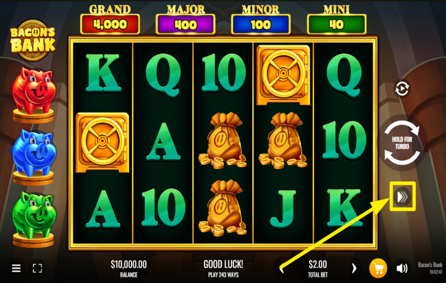 Bacons Bank CHANGER LA VITESSE.