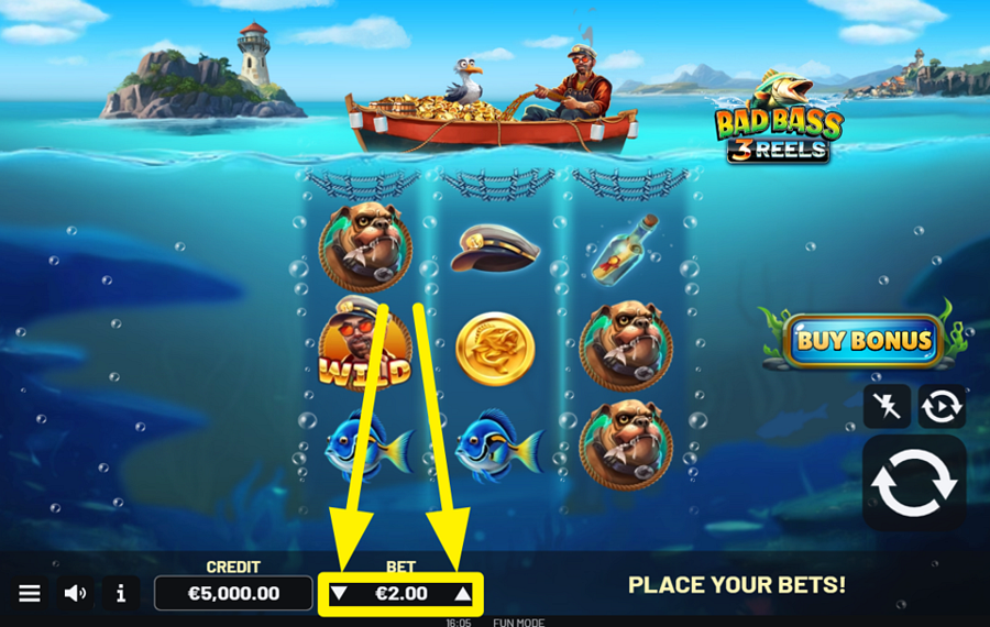 Bad Bass 3 Reels DETERMINA TU APUESTA.