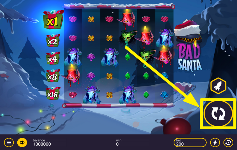 Bad Santa SPIN FOR SUCCESS!