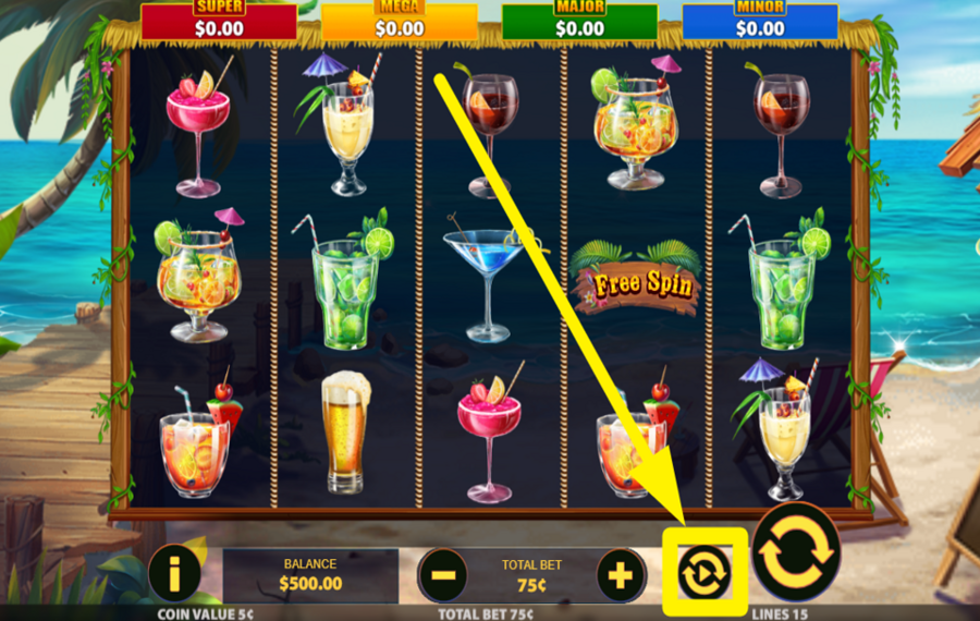 Bahamas Happy Hour GIRA LOS CARRETES AUTOMÁTICAMENTE.