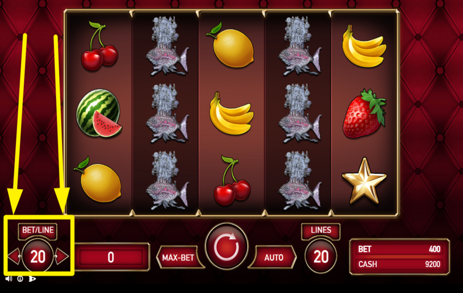 Bahamut Star 20 Lines IMPOSTA LA TUA PUNTATA PER LINEA.